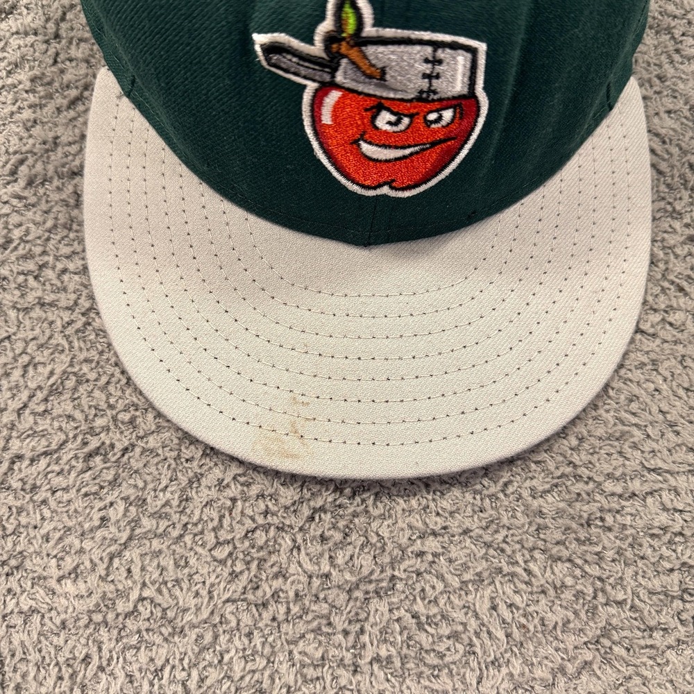 Fort Wayne TinCaps Hat Cap Fitted Mens 7 1/2 Green MILB Baseball 59FIFTY New Era - Picture 2 of 13